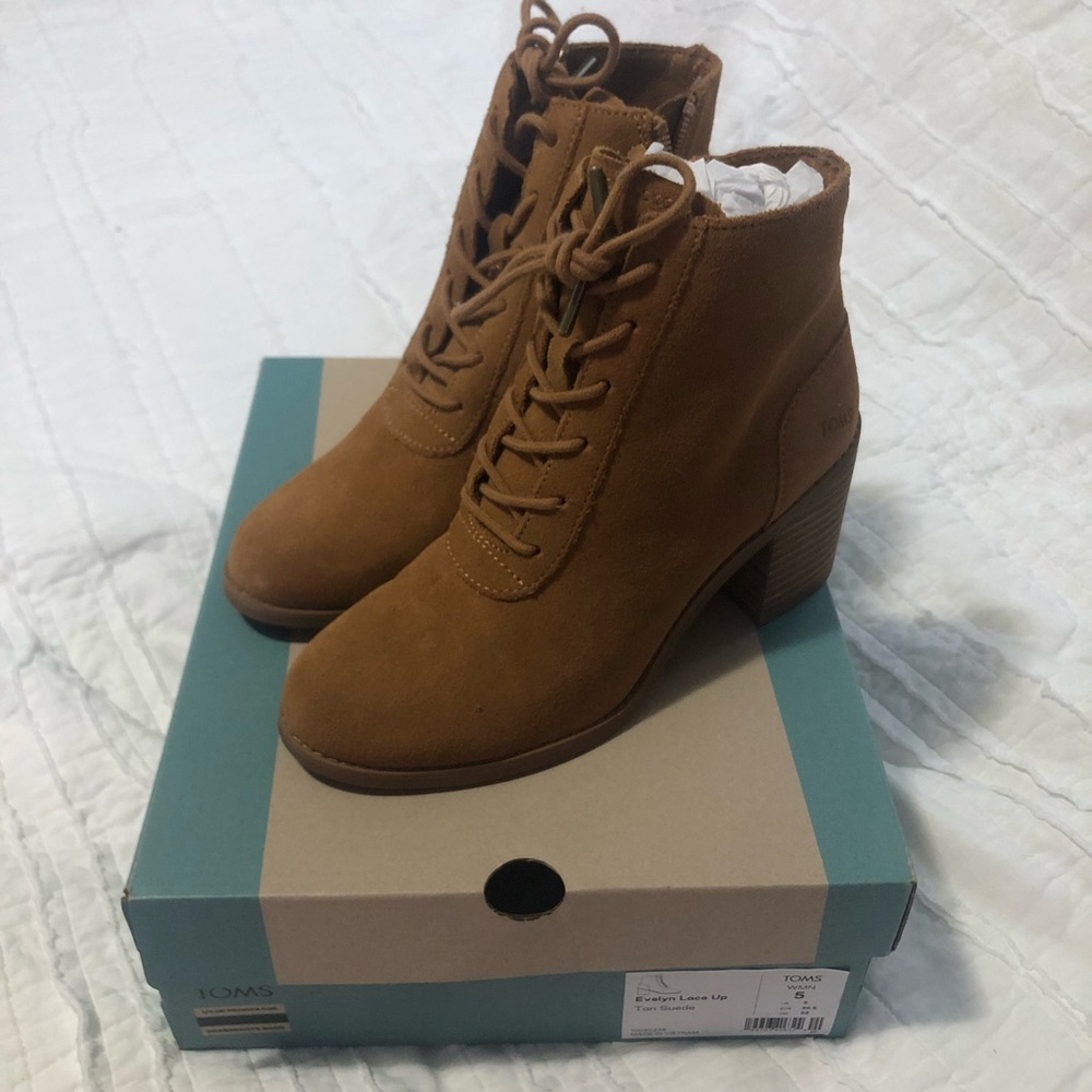 TOMS evelyn lace up ankle boots